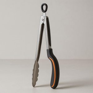 11 Locking Food Tongs with Ergonomic Handle for Easy Storage and Use